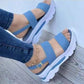 Women's Casual Platform Thick Wedge Sandal