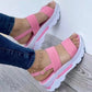 Women's Casual Platform Thick Wedge Sandal