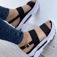 Women's Casual Platform Thick Wedge Sandal