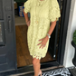 💖LAST DAY SALE 50% OFF💖Women's Floral Lace Puff Sleeve Dress