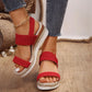 Platform wedge heel sandals for women