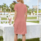 ✨ Square Neck Short Sleeve Pocket Dress | Limited Time Offer