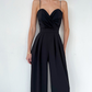 Women's Solid Color Camisole Waist-slimming Straight Jumpsuit
