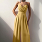 Women's Solid Color Camisole Waist-slimming Straight Jumpsuit