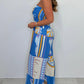 Fashion Casual Strapless Printed Jumpsuit