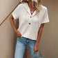 🍃Women's Solid Drawstring Hooded Short-Sleeve Tops