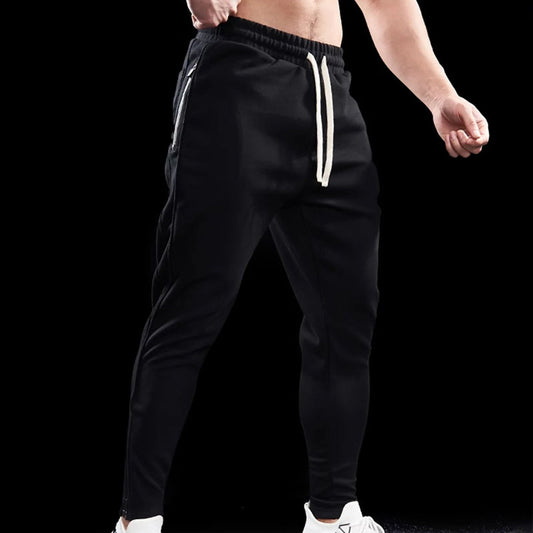 Track Side Sweatpants Jogger With Zipper Hem