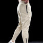 Track Side Sweatpants Jogger With Zipper Hem