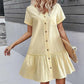Casual Cotton Linen Dress