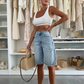 Buy 2 Save 10%⏰Last Day Hot Sale!!⌛👖Retro Destroyed Denim Midi Pants