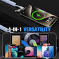 🔥 Hot sale 🔥 240W 4-in-1 Retractable Coiled Charging Cable