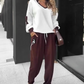 🍁Early Autumn Special Offer-Color-Block Pullover Hoodie & Jogger Pants Set