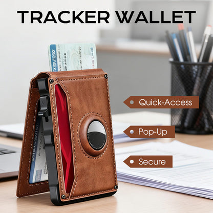 Secure Quick-Access Pop-Up Tracker Wallet