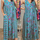 🎁Vintage floral print loose sleeveless jumpsuit✨